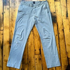 J Crew Men’s Thompson Flex Tapered Gray Chino Pants Stretch Golf Preppy Classic